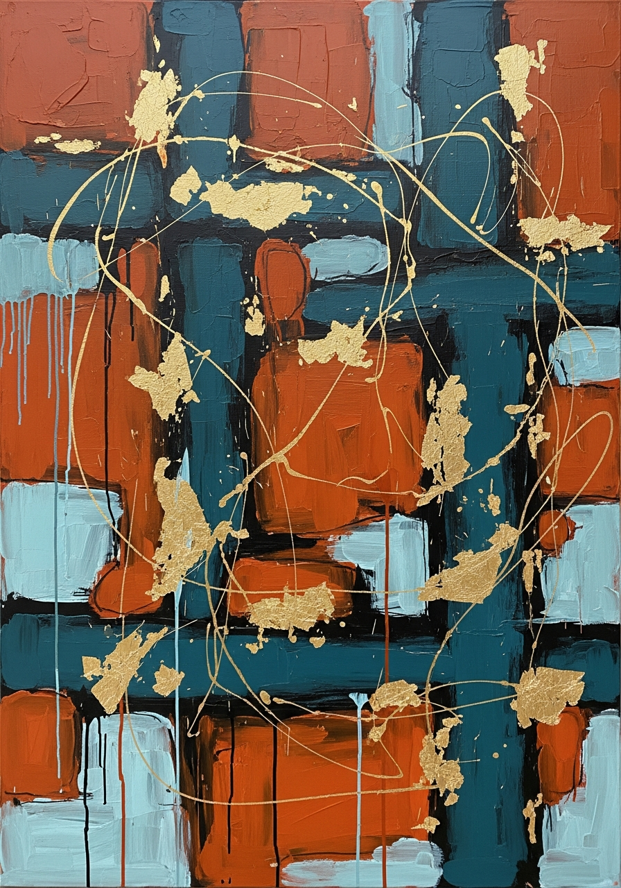 Abstract Expressionist Acrylic