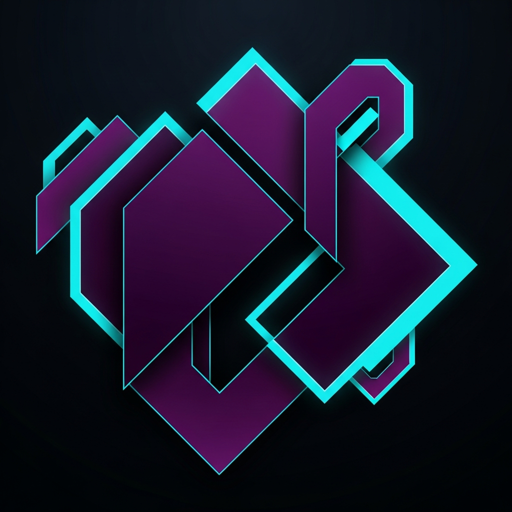 Abstract geometric AI art